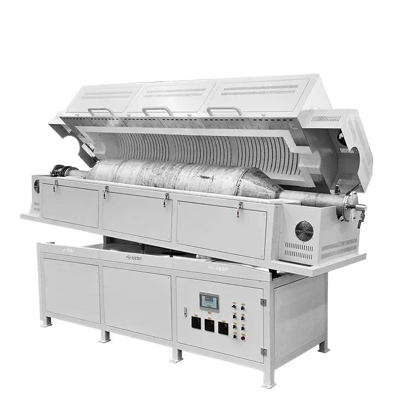 1050°C Inclined Rotary Tube Furnace