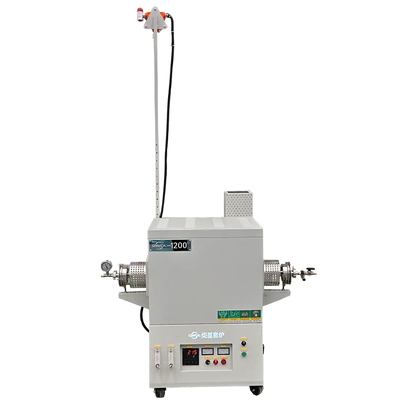 1200°C Tubular Electric Furnace with Gas Alarm