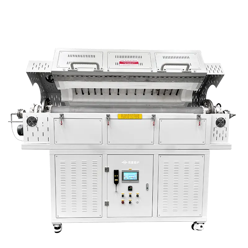 1400GA Rotary and Tilting Tubular Electric Furnace for Heat Treatment