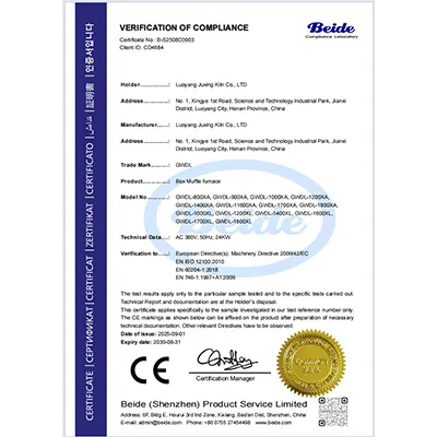 CE Certified Box-Type Electric Furnace XL for Industrial Heat Treatment