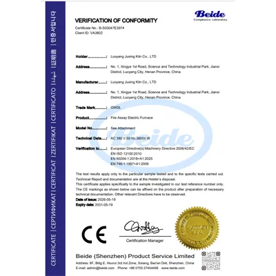 CE Certified Fire Assay Furnace Meets International Safety Standards