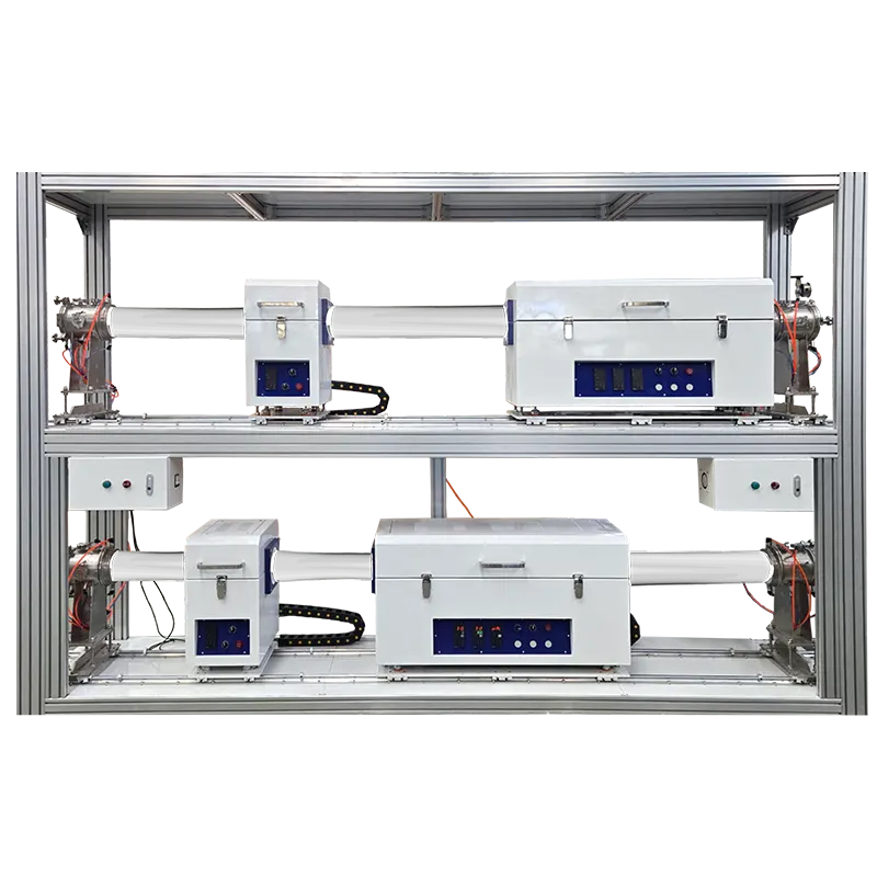 Double-layer CVD Sliding Horizontal Tube Furnace