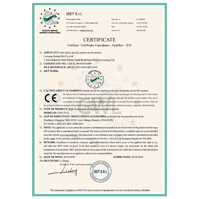 GWDL Series High-Temperature and High-Pressure Blowers Obtain EU CE Certification