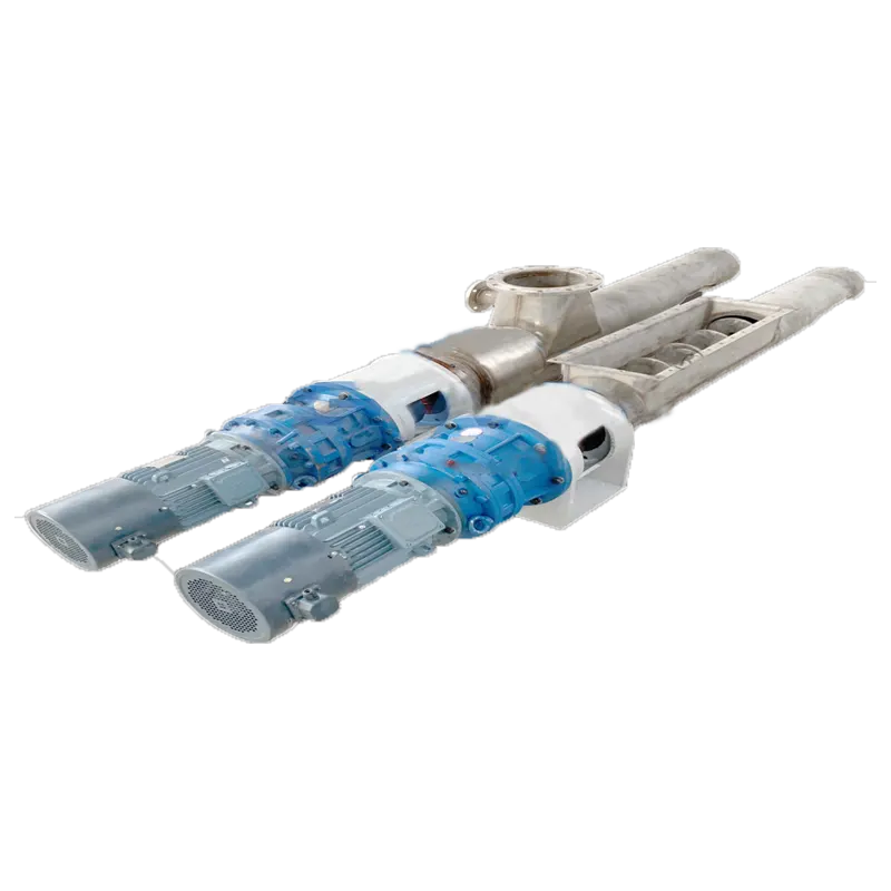 Improved tubular screw conveyor, dedicated to high-temperature materials, long-term stable operation