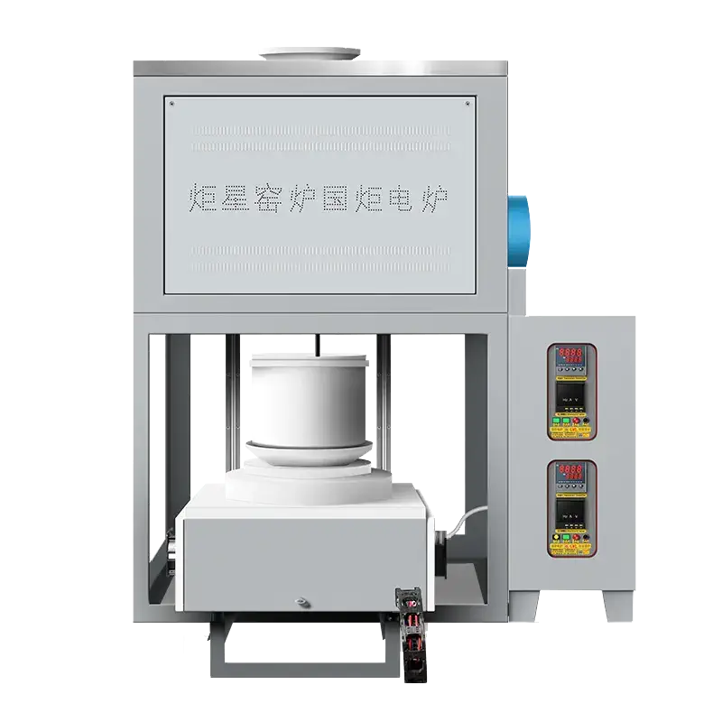GWDL-1700R 17L High Temperature Lifting Crucible Furnace 1650℃ – Instant Melt Glass Discharge