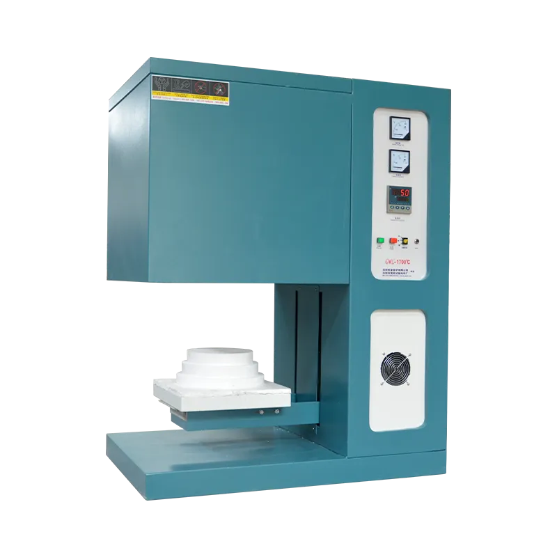 Specialized lifting resistance furnace for scientific research, temperature control range 1200-1700℃, resistant to rapid thermal cycling without cracking.