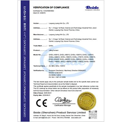 CE Certified Lifting Furnace for High Temperature Industrial Applications