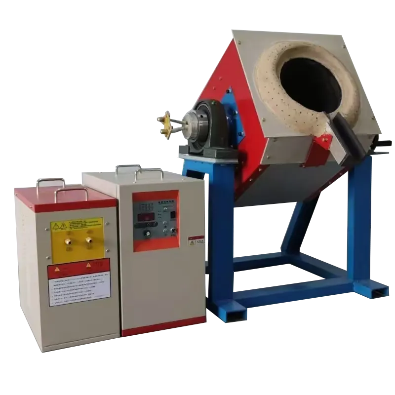 Mechanical Tilting Medium Frequency Induction Melting Furnace