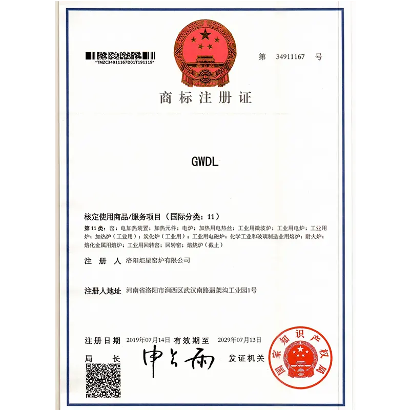 GWDL  Trademark Registration Certificate
