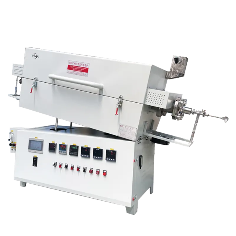 1150℃ Vacuum Atmosphere Rotary Furnace, with hydrogen concentration monitoring and alarm function, and 310S stainless steel furnace tube