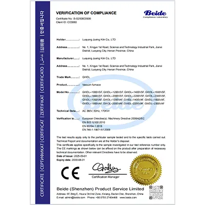 CE Certified Vacuum Furnace for High Temperature Heat Treatment